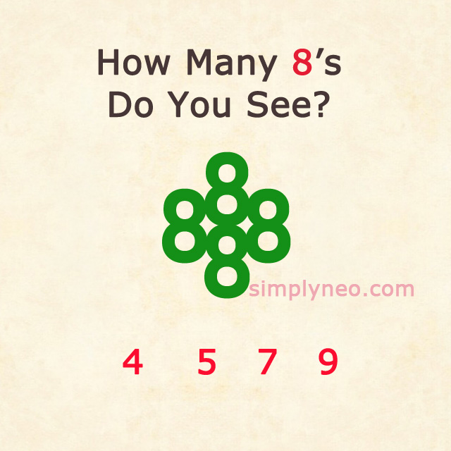 How Many 8's Do You See?
