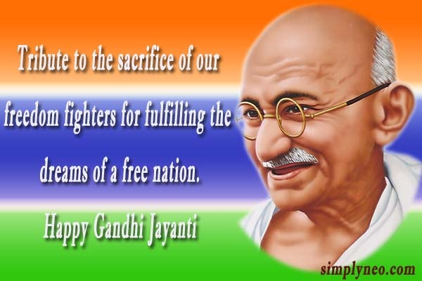 Tribute to the sacrifice of our freedom fighters