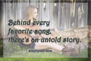 behind every favorite song, there's an untold story